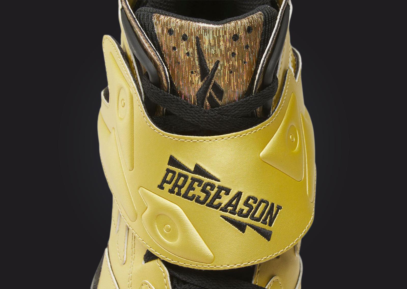 Panini x Reebok Preseason 94 Gold Prizm Tongue Detail