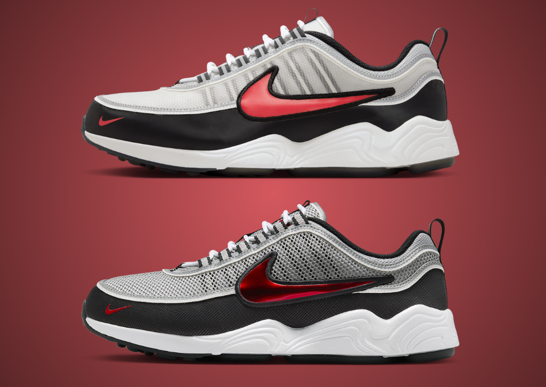 【Nike】Air Zoom Spiridon llic Silver and Sport Red Air Zoom Spiridon SP 'Silver Red' 2024 - Nike - HF9117 001