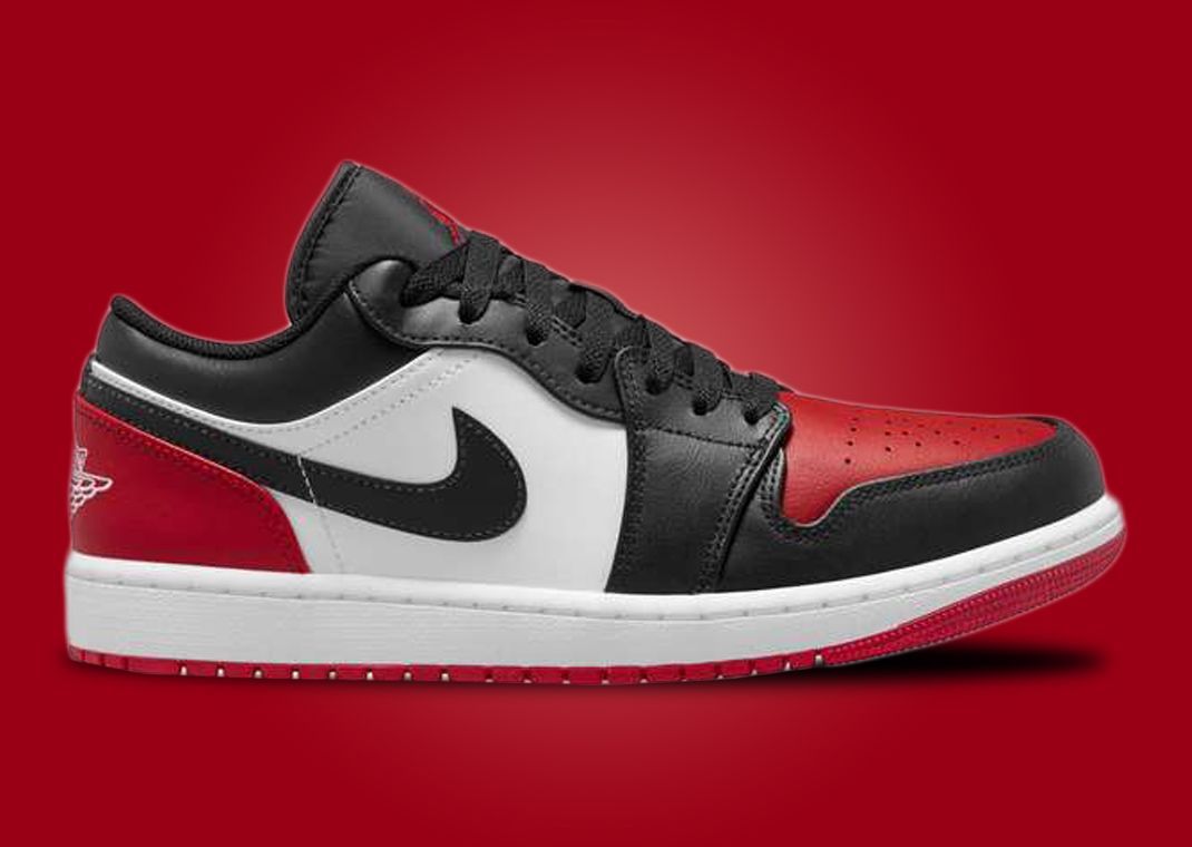 The Air Jordan 1 Low Bred Toe Returns In 2023 With A Twist