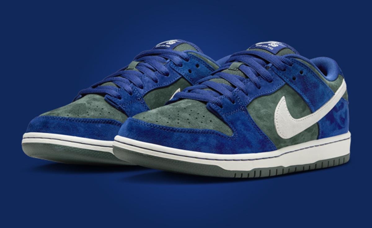 The Nike SB Dunk Low Deep Royal Blue Vintage Green Releases Spring 2024