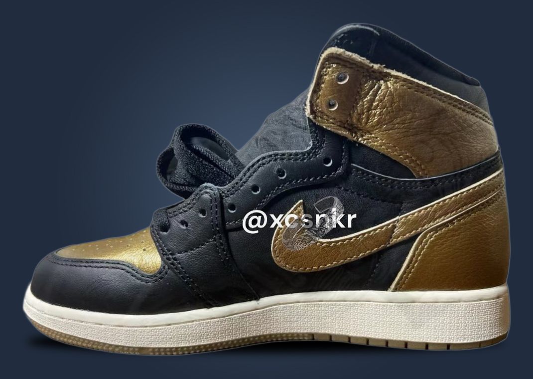 The Air Jordan 1 High Black Metallic Gold Releases in Fall 2024