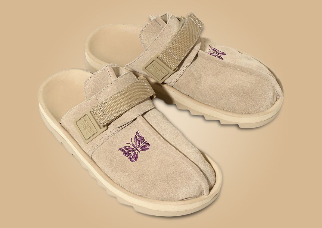 【Reebok x Needles】男女共用★Beatnik Beige★スリッパ Reebok x Needles】男女共用☆Beatnik Beige☆スリッパ (Reebok