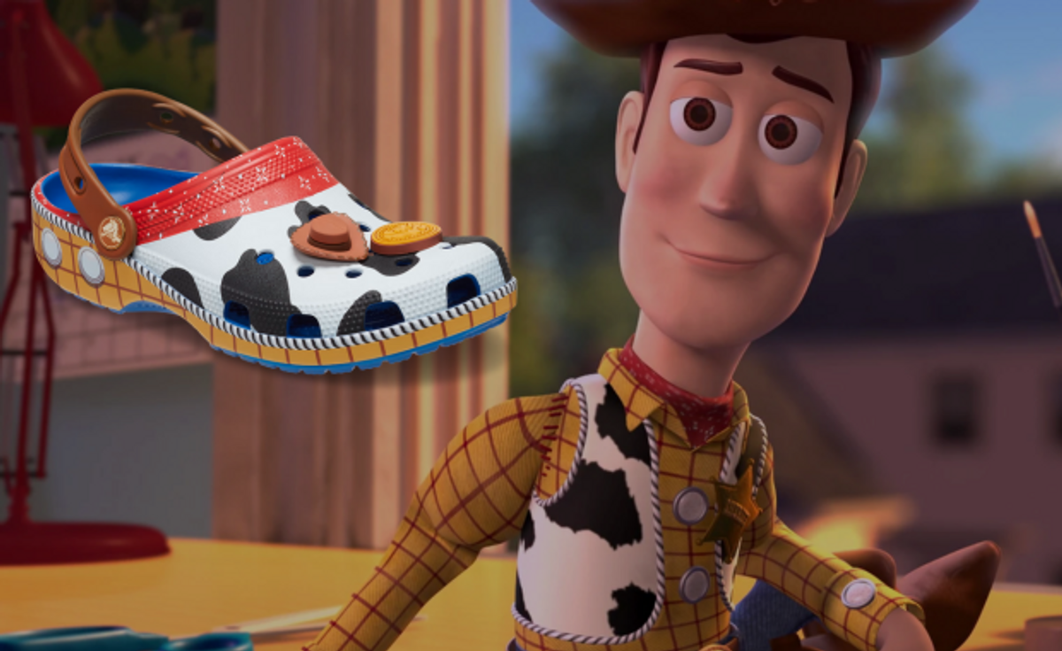 The Toy Story x Crocs Classic Clog Woody Releases February 2024