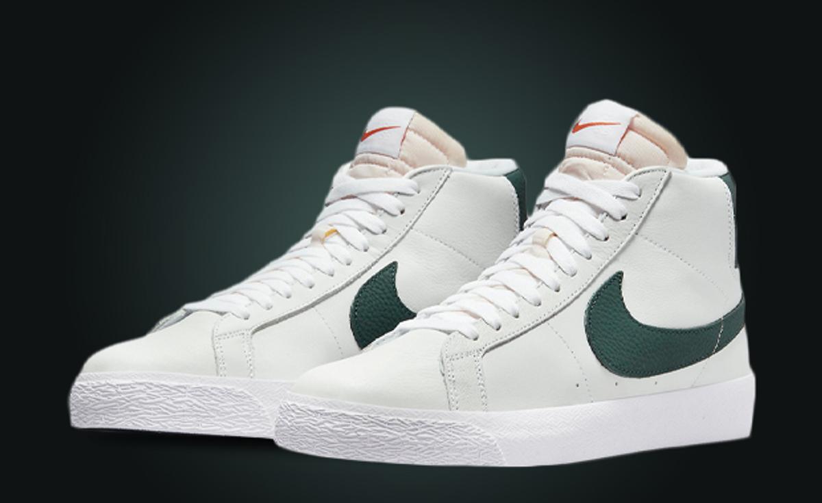 Forest Green Accents Highlight This Nike SB Zoom Blazer Mid Orange Label
