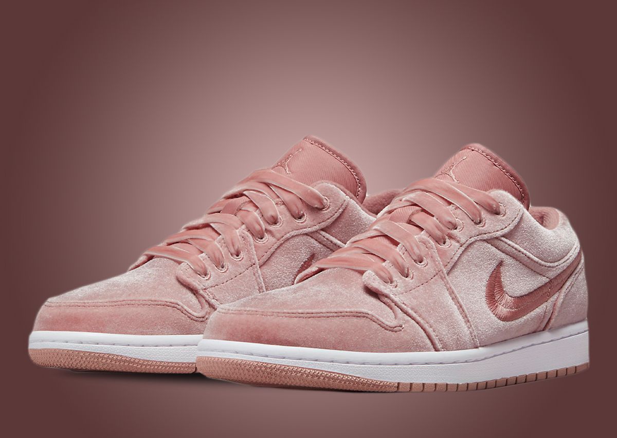 Air jordan 1 low pink and white Clearance