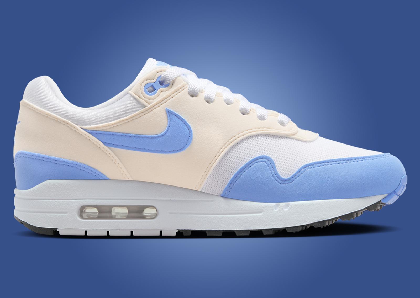 Nike Air Max 1 White Royal Pulse (W) Medial