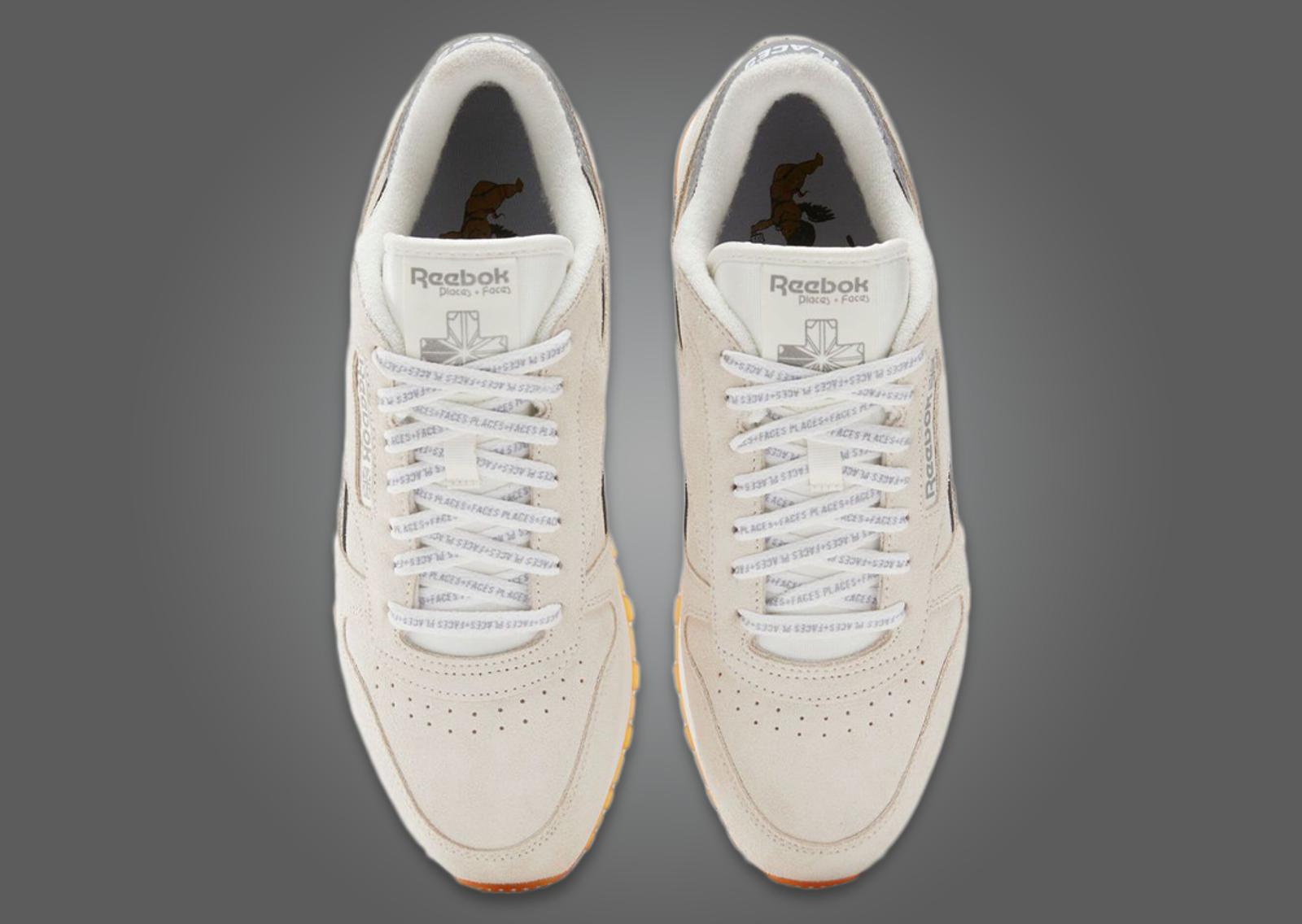 Places+Faces x Reebok Classic Leather White Top