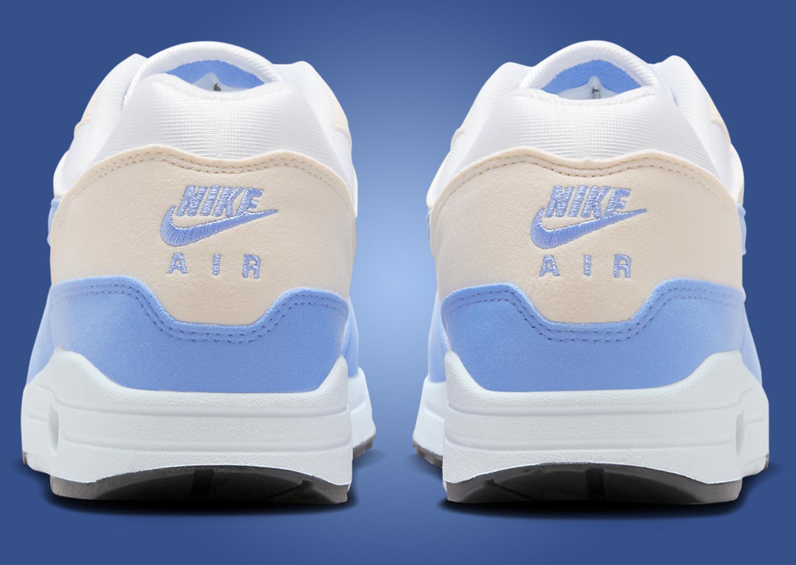 Nike Air Max 1 White Royal Pulse (W) Heel