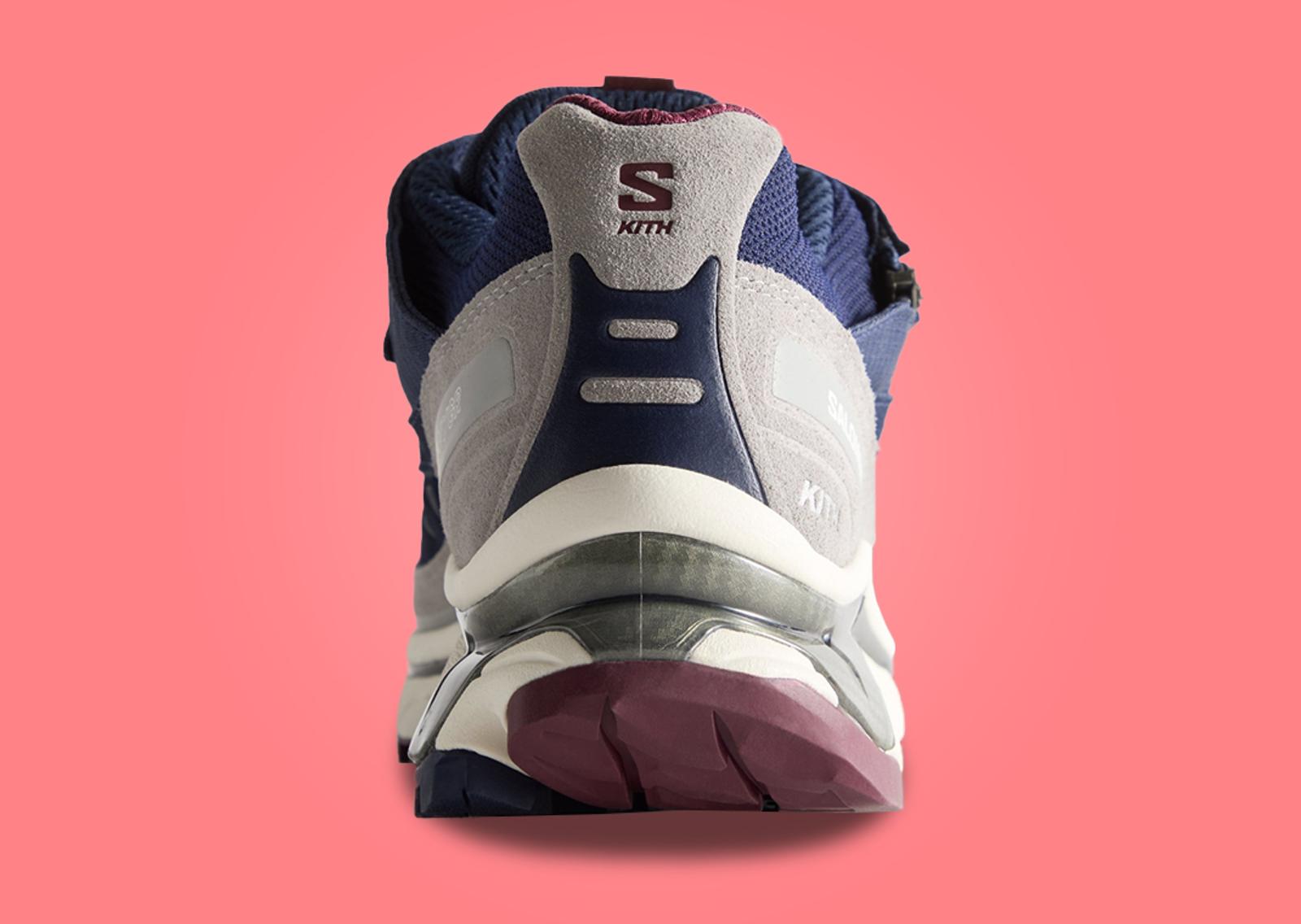 Kith x Salomon XT-Voyager Navy Heel Detail