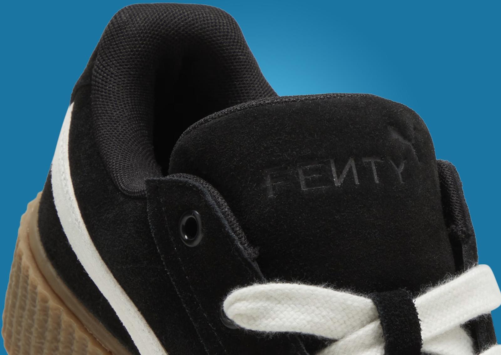 Fenty x Puma Creeper Phatty Black Tongue Detail