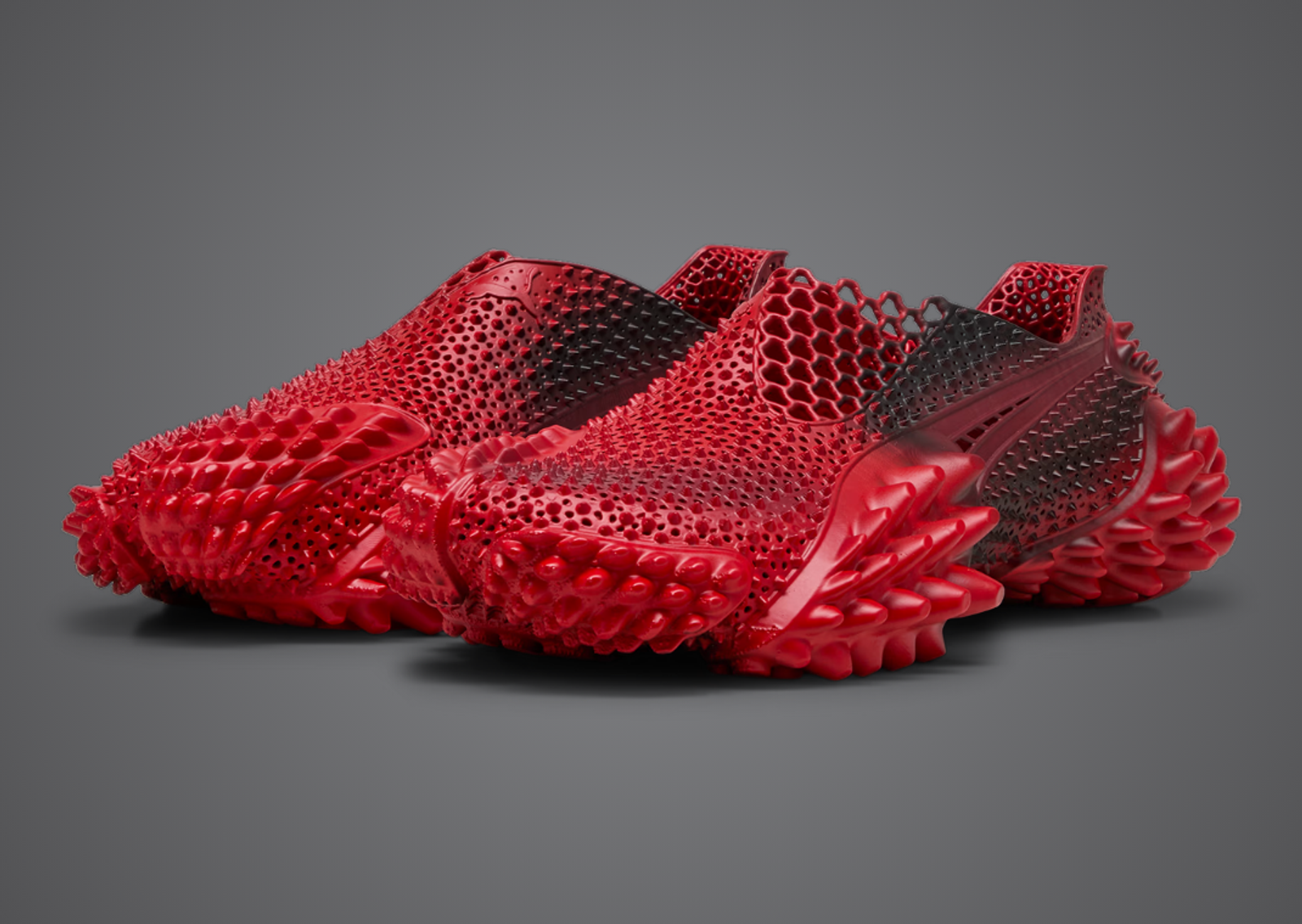 Puma 3D-Printed Shoe Red Black Angle