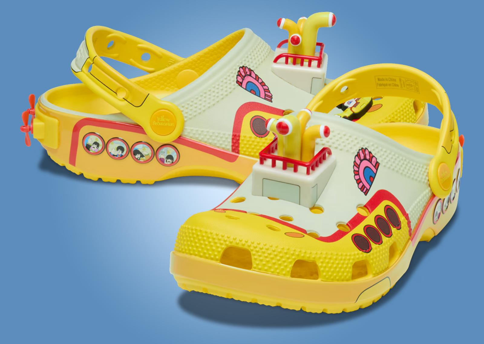 The Beatles x Crocs Classic Clog Yellow Submarine Angle