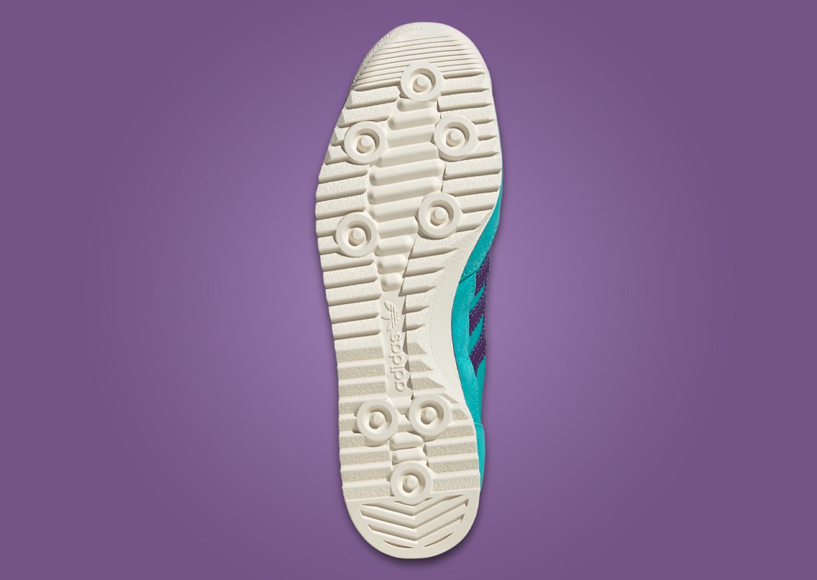 Sporty & Rich x adidas SL72 Teal Purple Outsole