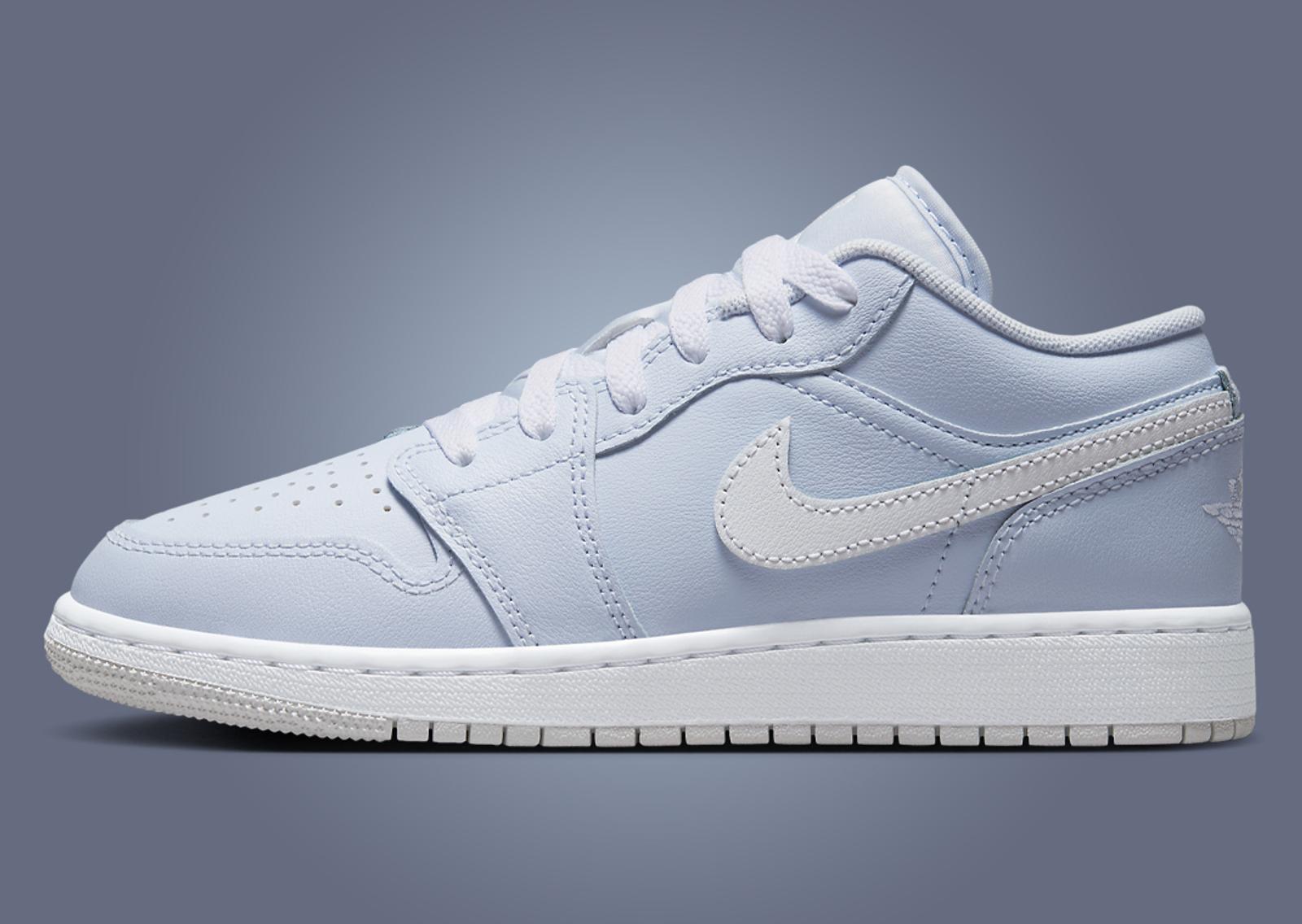 Air Jordan 1 Low Cobalt Bliss (GS) Lateral Left