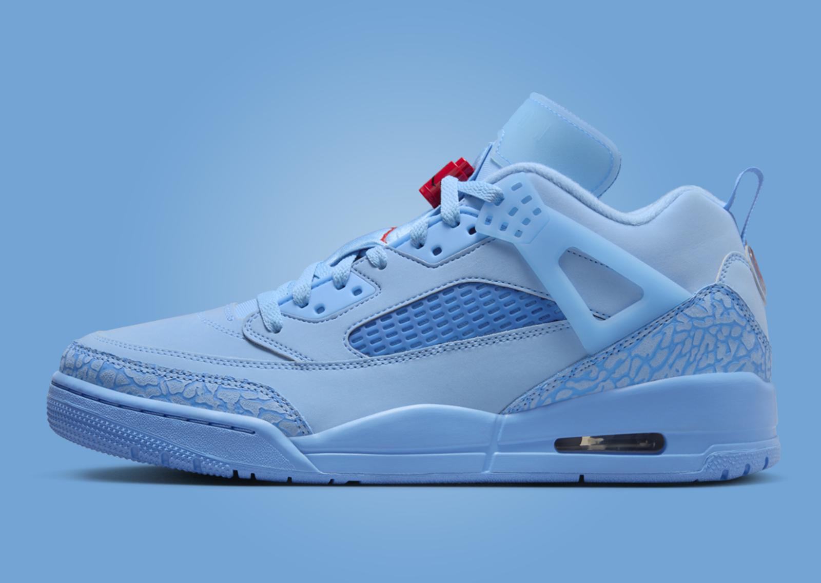 Jordan Spizike Low Football Blue Lateral