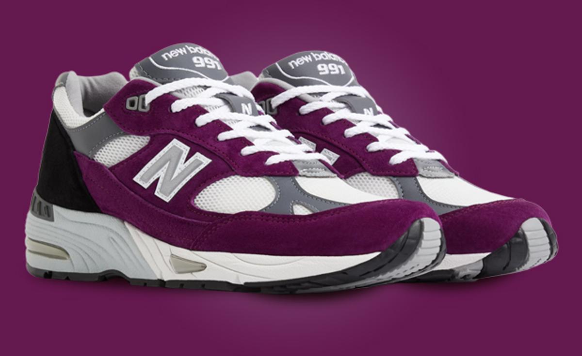 The New Balance 991 Made in UK Grape Juice Releases July 20