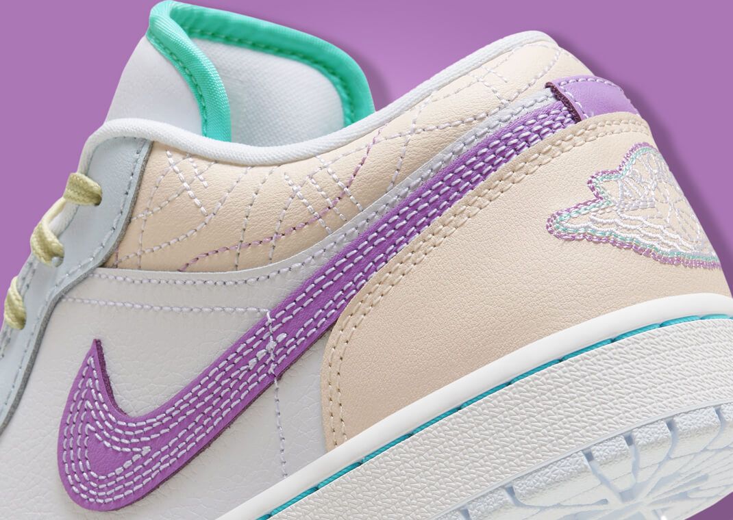 桜紅蘭　0601 The Women's Air Jordan 1 Low Sashiko Multi Releases Holiday 2023