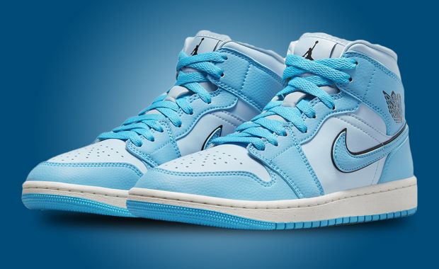 Icy Blue Hues Take Over This Air Jordan 1 Mid