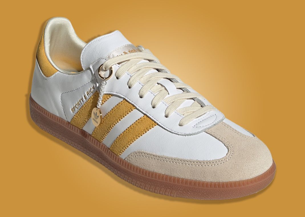 The Sporty & Rich adidas Samba White Bold Gold Releases November 2023