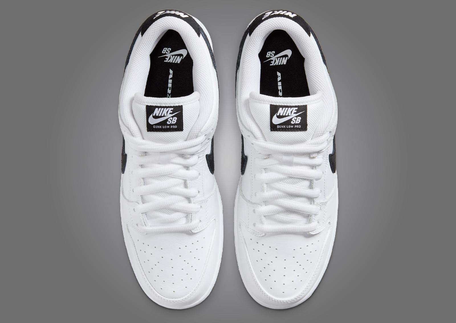 Nike SB Dunk Low White Black Top