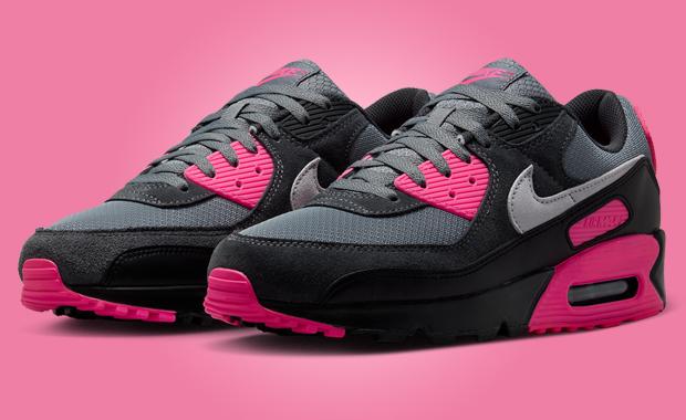 Nike Air Max 90 Wolf Grey Hyper Pink