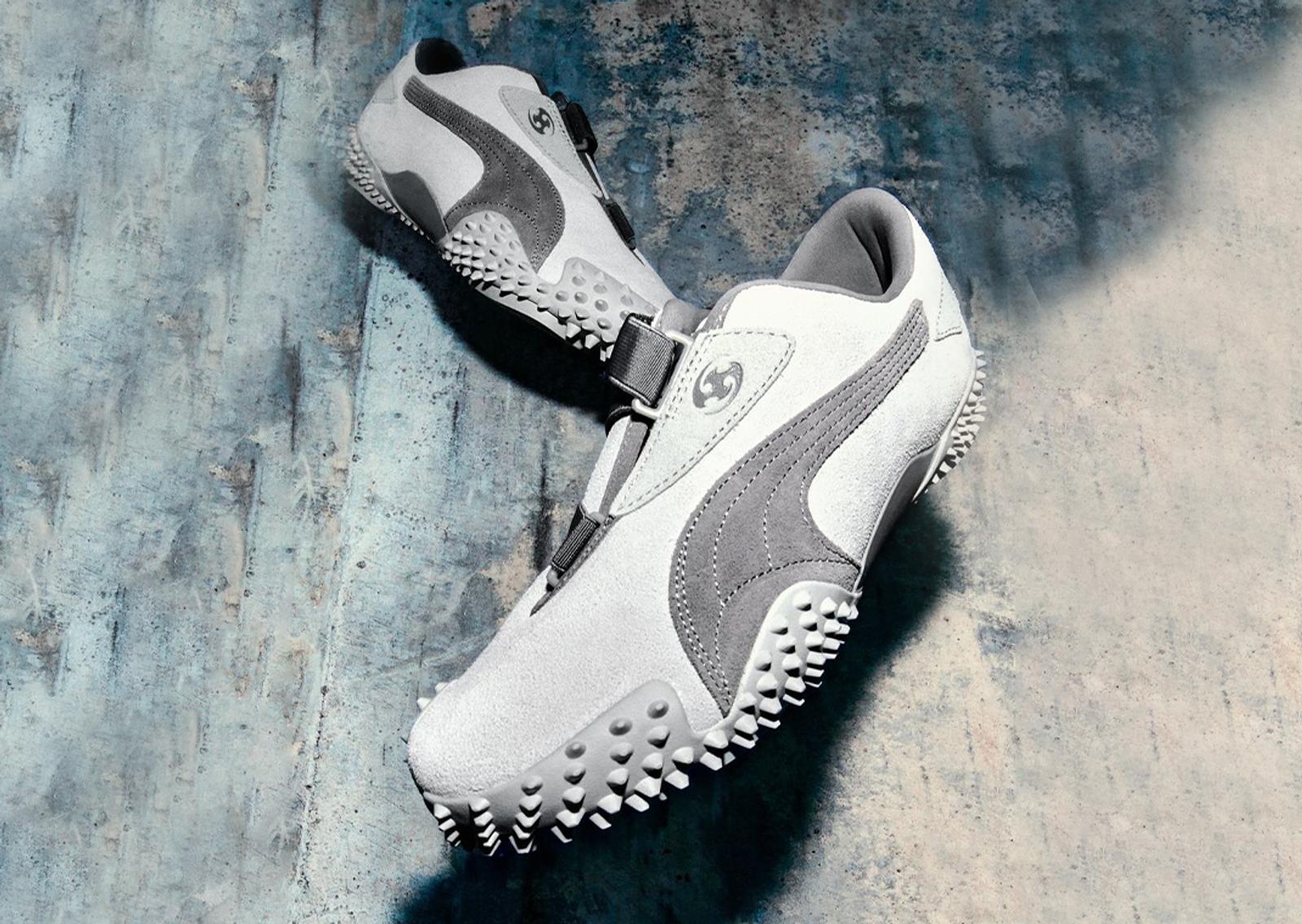 San San Gear x Puma Mostro Glacial Grey Lateral