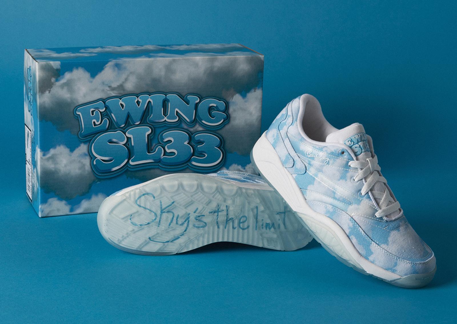 Ewing SL33 Sky's The Limit Packaging with Angle & Outsole