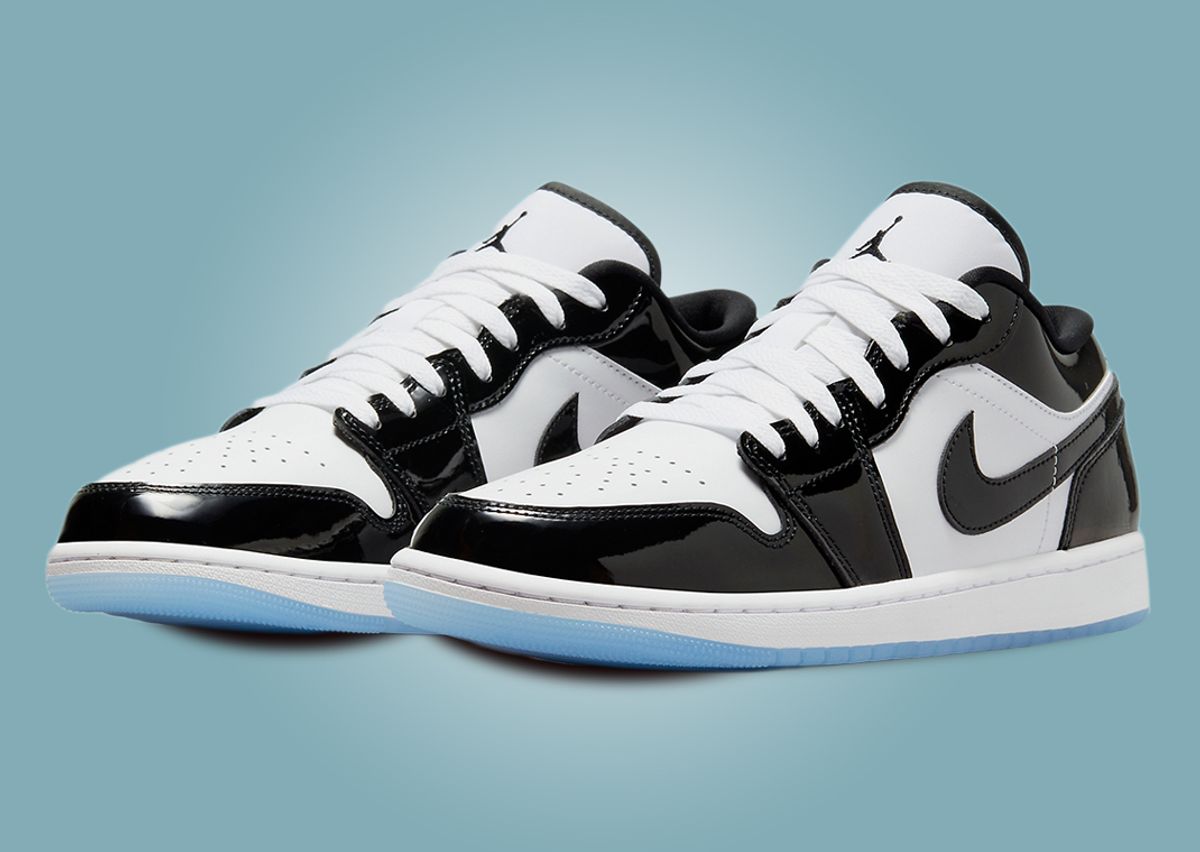 Black and white low top jordan 1s Outlet