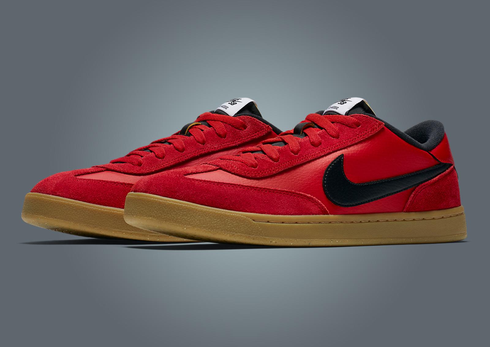 Nike SB FC Classic University Red Black Angle