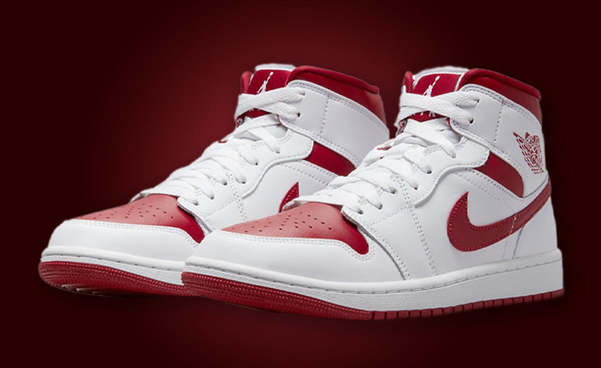 Take A Bite From This Air Jordan 1 Mid Pomegranate