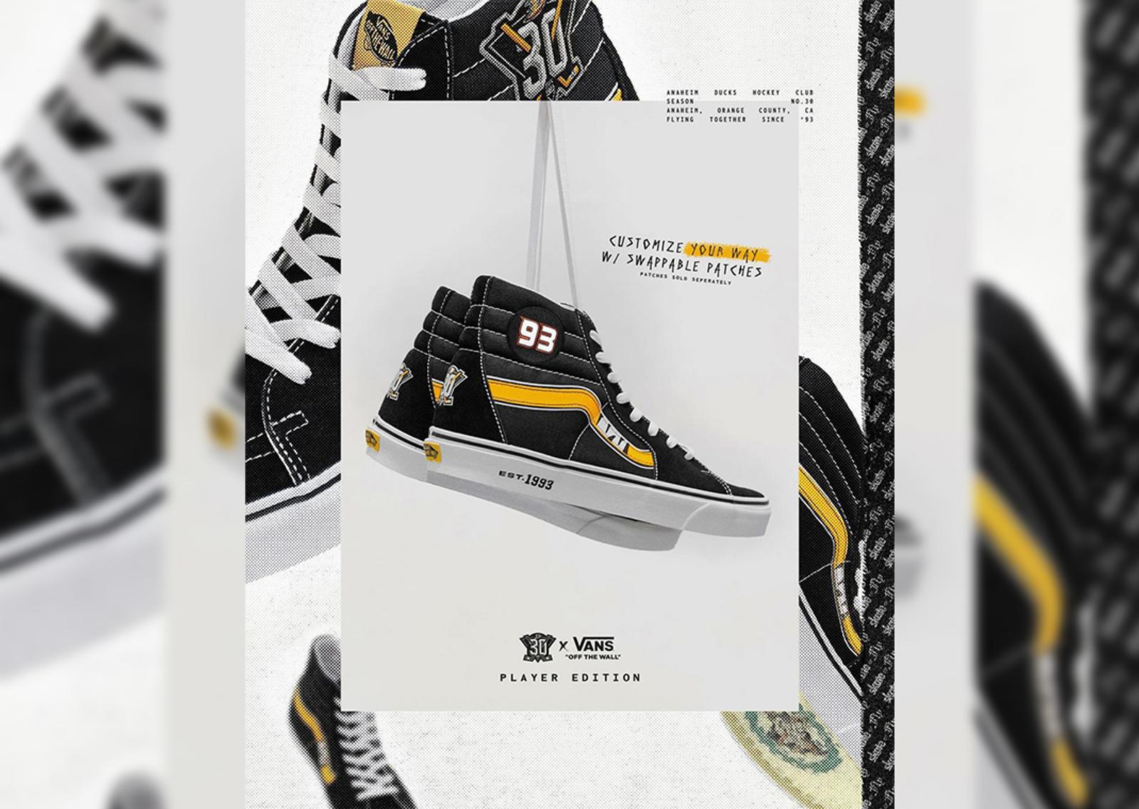 Anaheim Ducks x Vans Sk8-Hi Player’s Edition