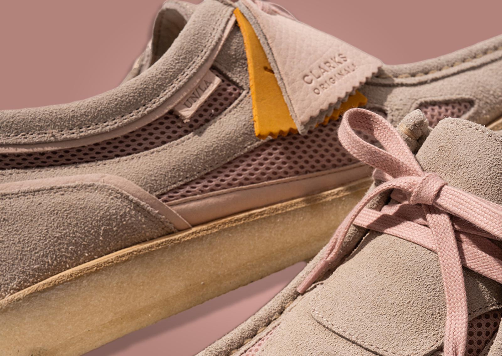 Union LA x Clarks Originals Wallabee Crazy Visions Cameo Rose Midfoot Detail