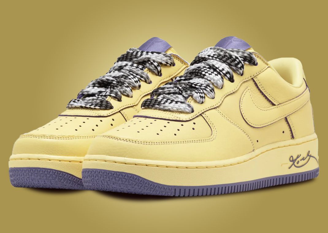 The Kobe Bryant x Nike Air Force 1 Low Protro Soft Yellow