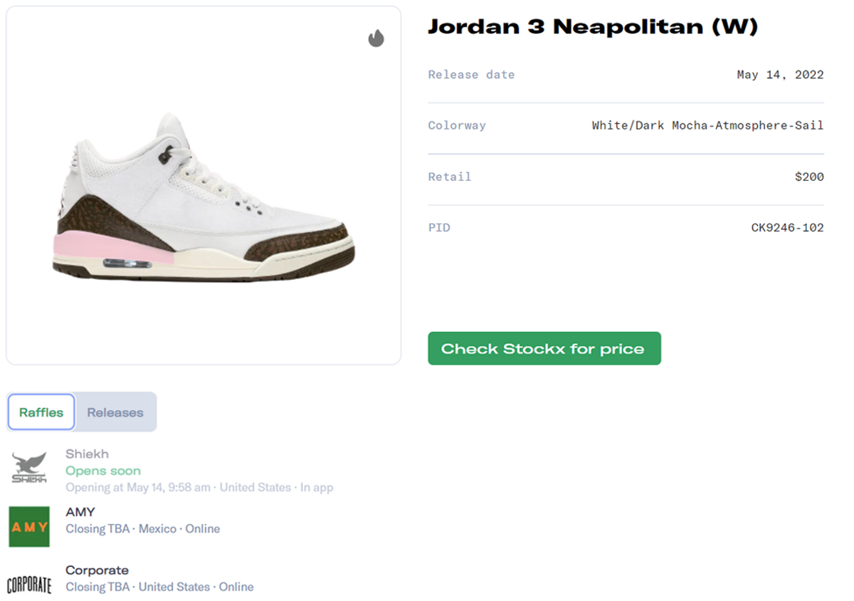 Jordan 3 mocha finish line hot sale