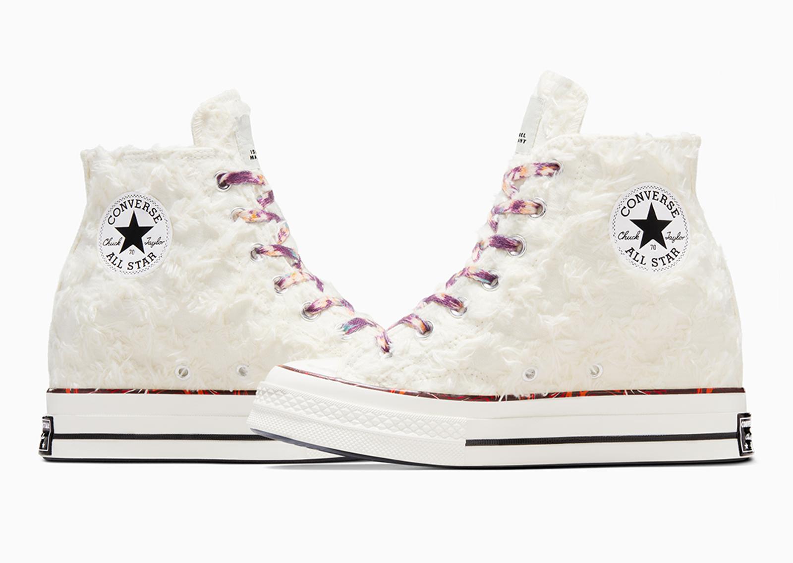 Isabel Marant x Converse Chuck 70 Internal Wedge Vanilla White Medial