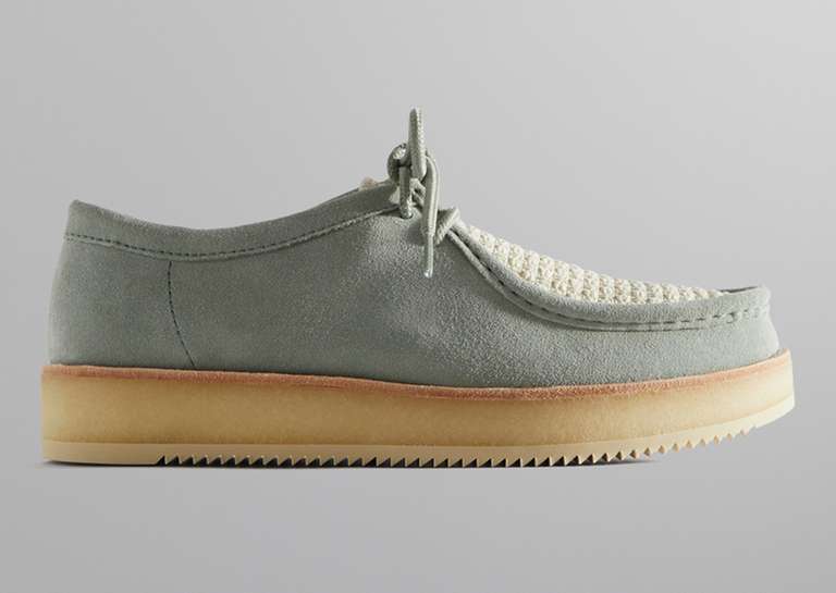 8th St by Ronnie Fieg for Clarks Originals Rossendale II Pale Green Lateral