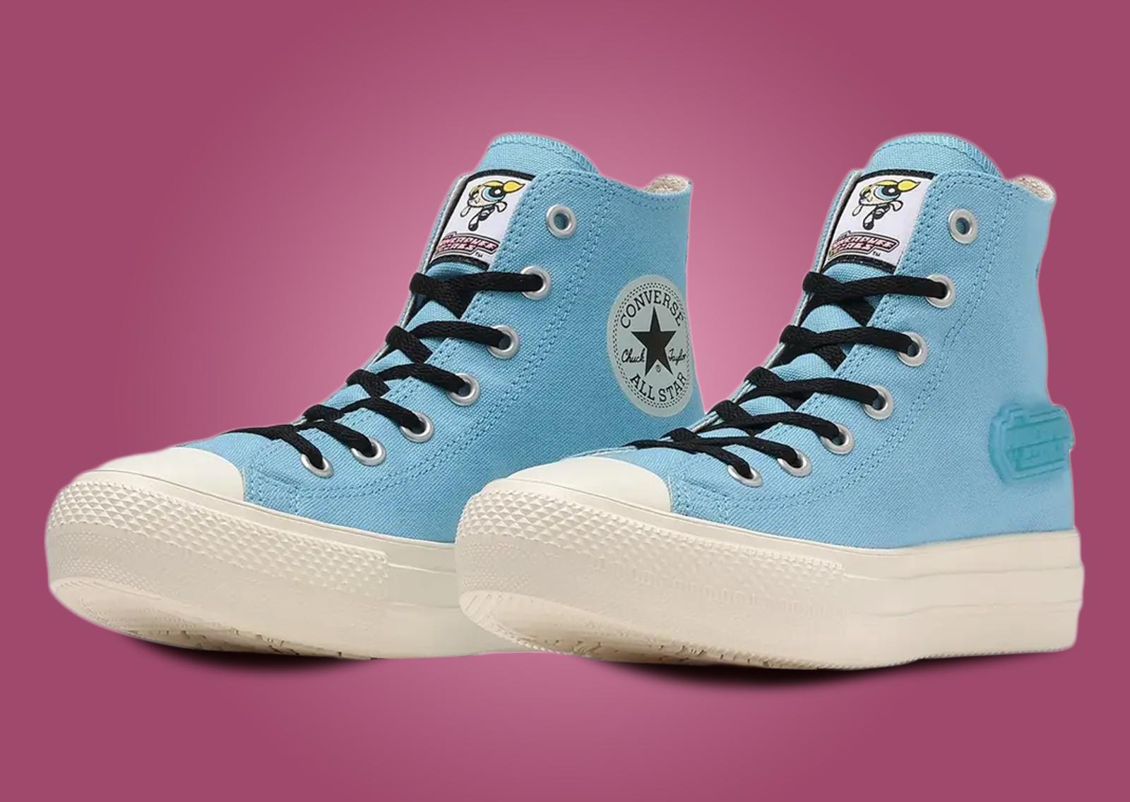 The Powerpuff Girls x Converse All-Star Light PLTS Hi Bubbles (GS) Angle