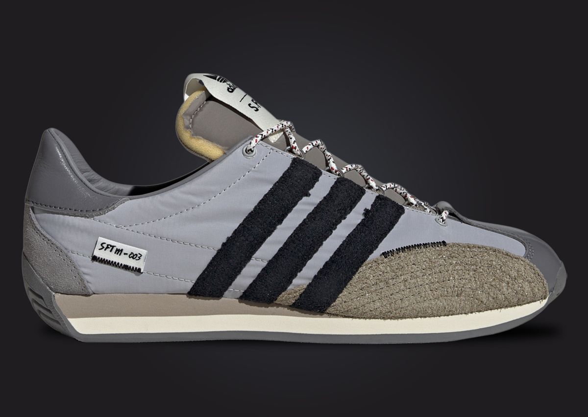 SFTM x adidas Country OG Grey Black Lateral