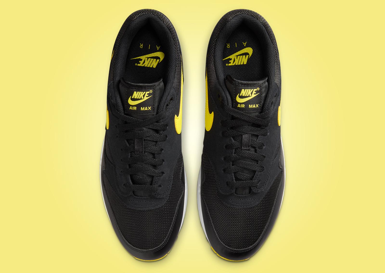 Nike Air Max 1 Black Opti Yellow Top