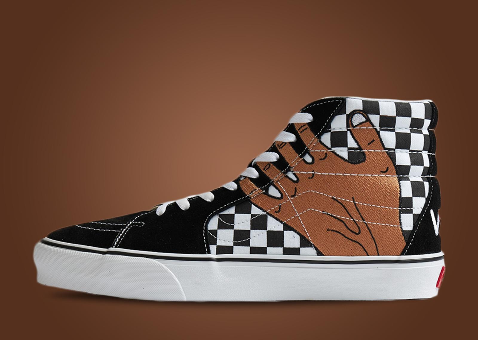 Vans Vault UA Sk8-Hi VR3 LX Imran Potato Checkerboard Side Profile