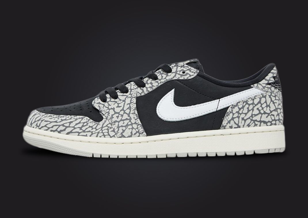 Official Look at the Air Jordan 1 Retro Low OG Black Elephant