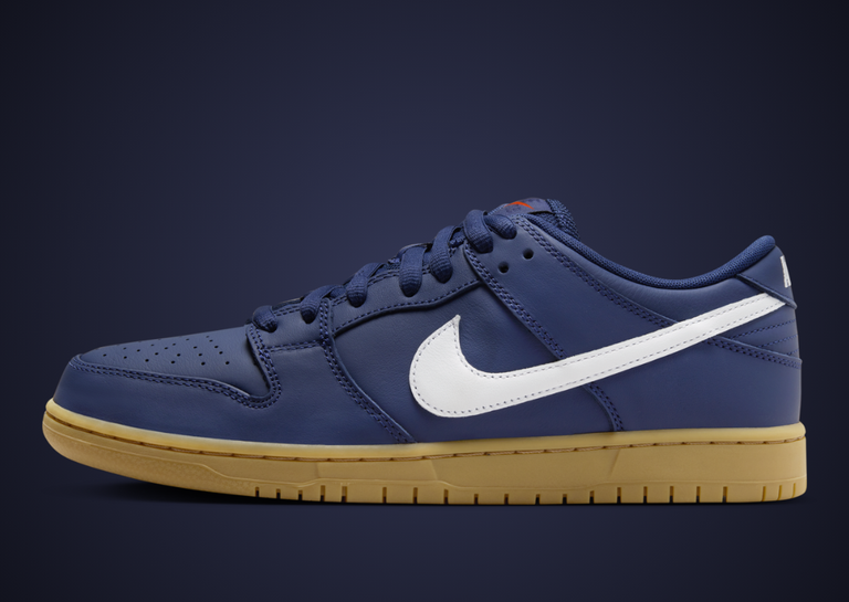 Nike SB Dunk Low Navy Gum Lateral