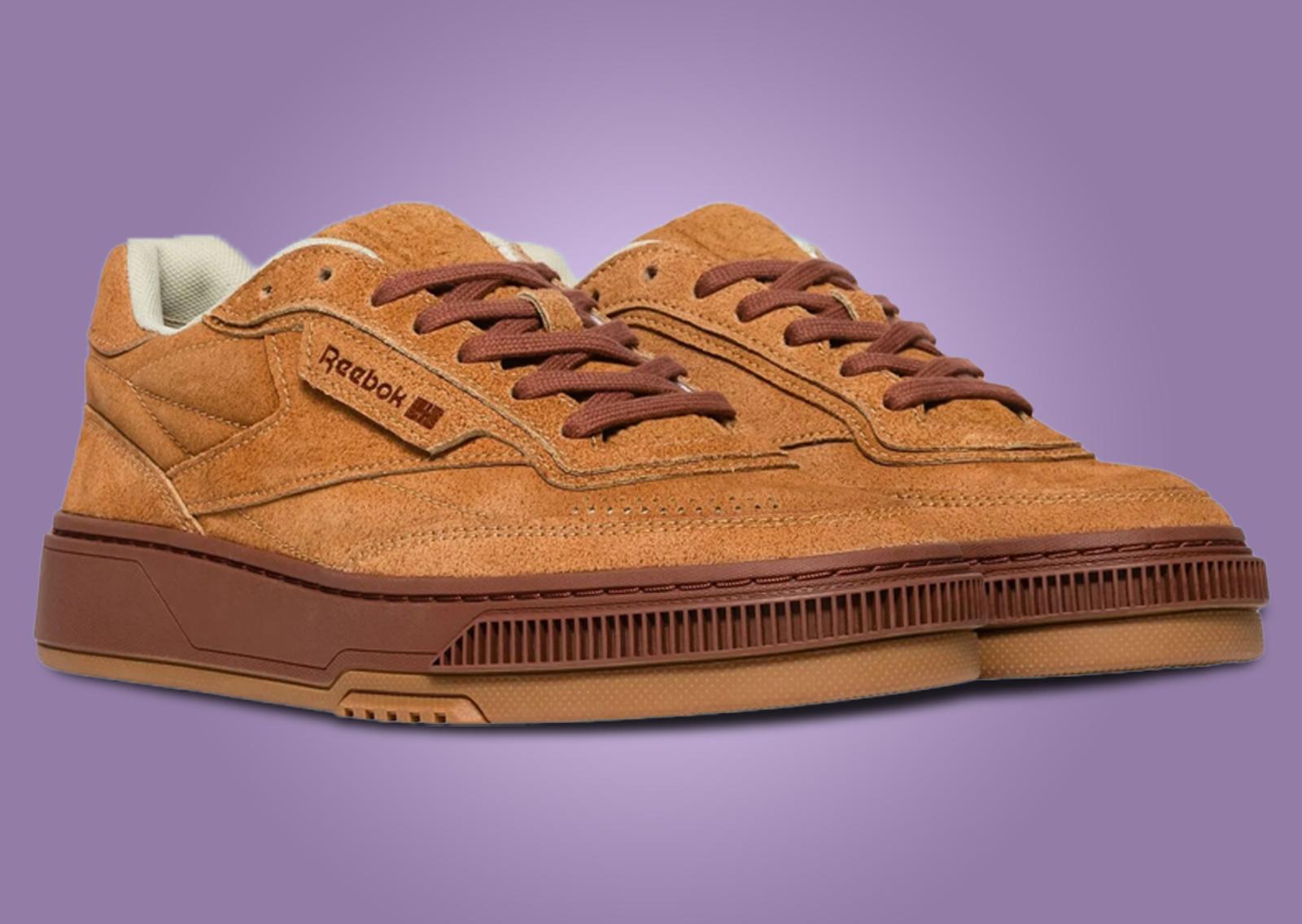 Reebok Club C LTD Rust Edge Suede Angle