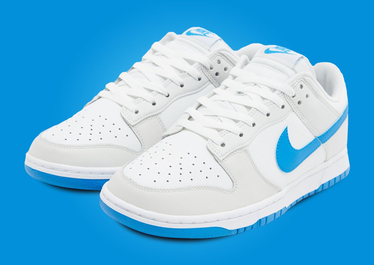 Nike dunk white blue Clearance