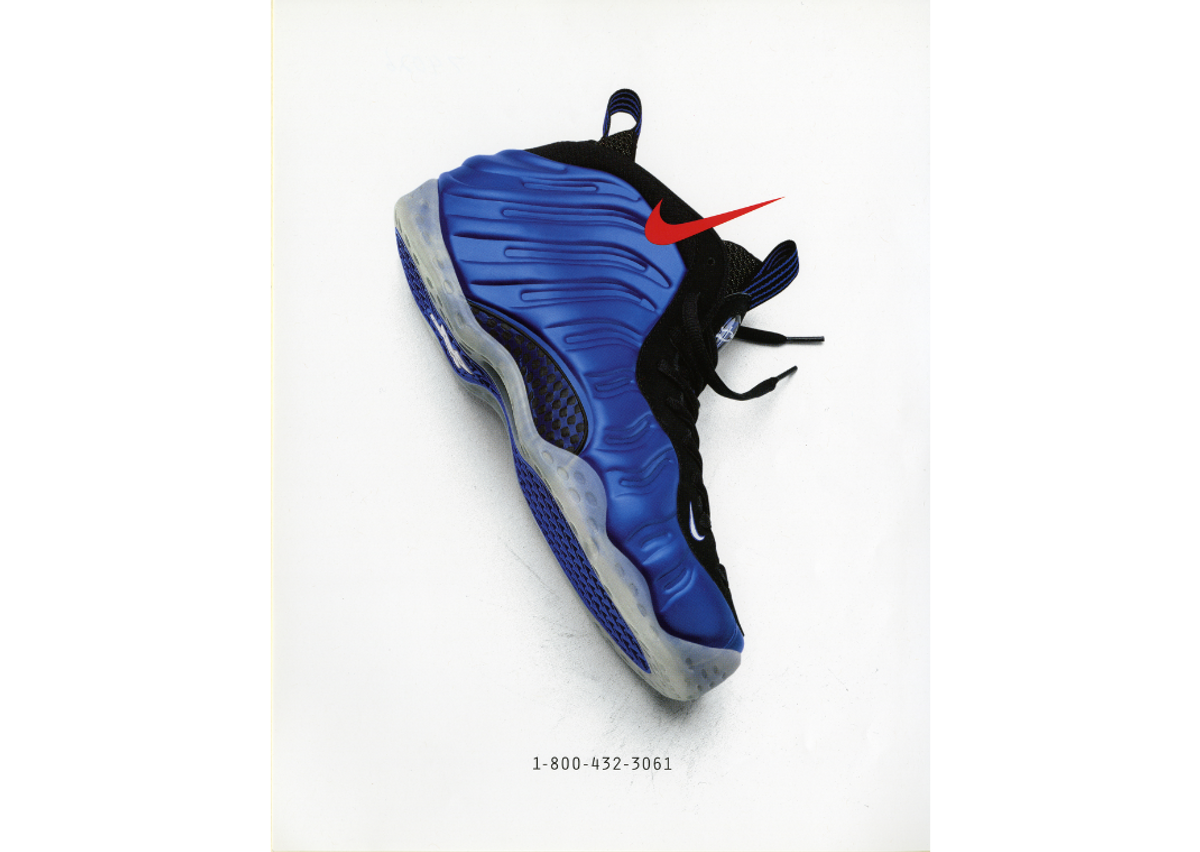 1-800 Nike Ad Featuring Air Foamposite One Royal OG sample