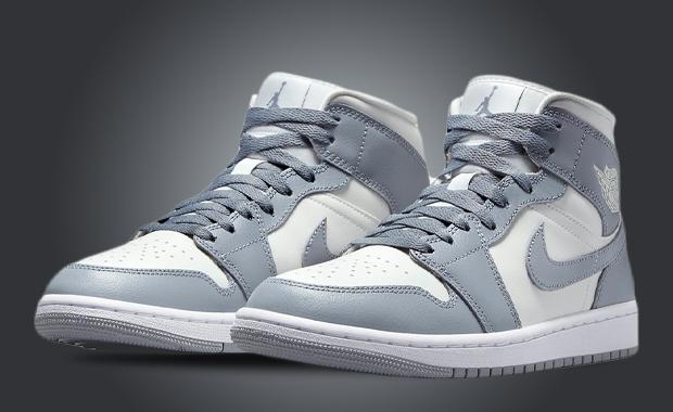 The Air Jordan 1 Mid Sail Stealth Is Releasing Soon