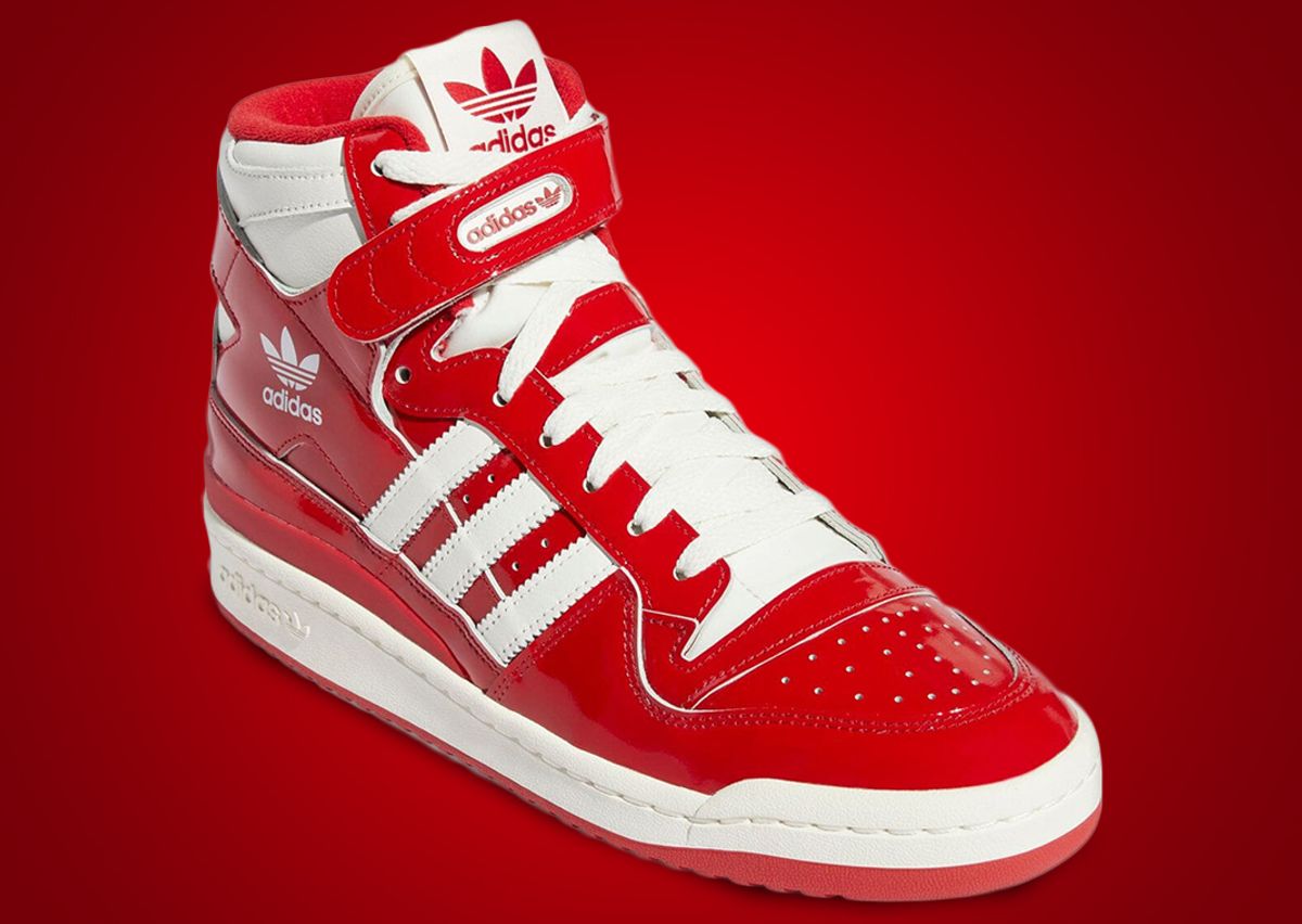 Red patent leather adidas Clearance