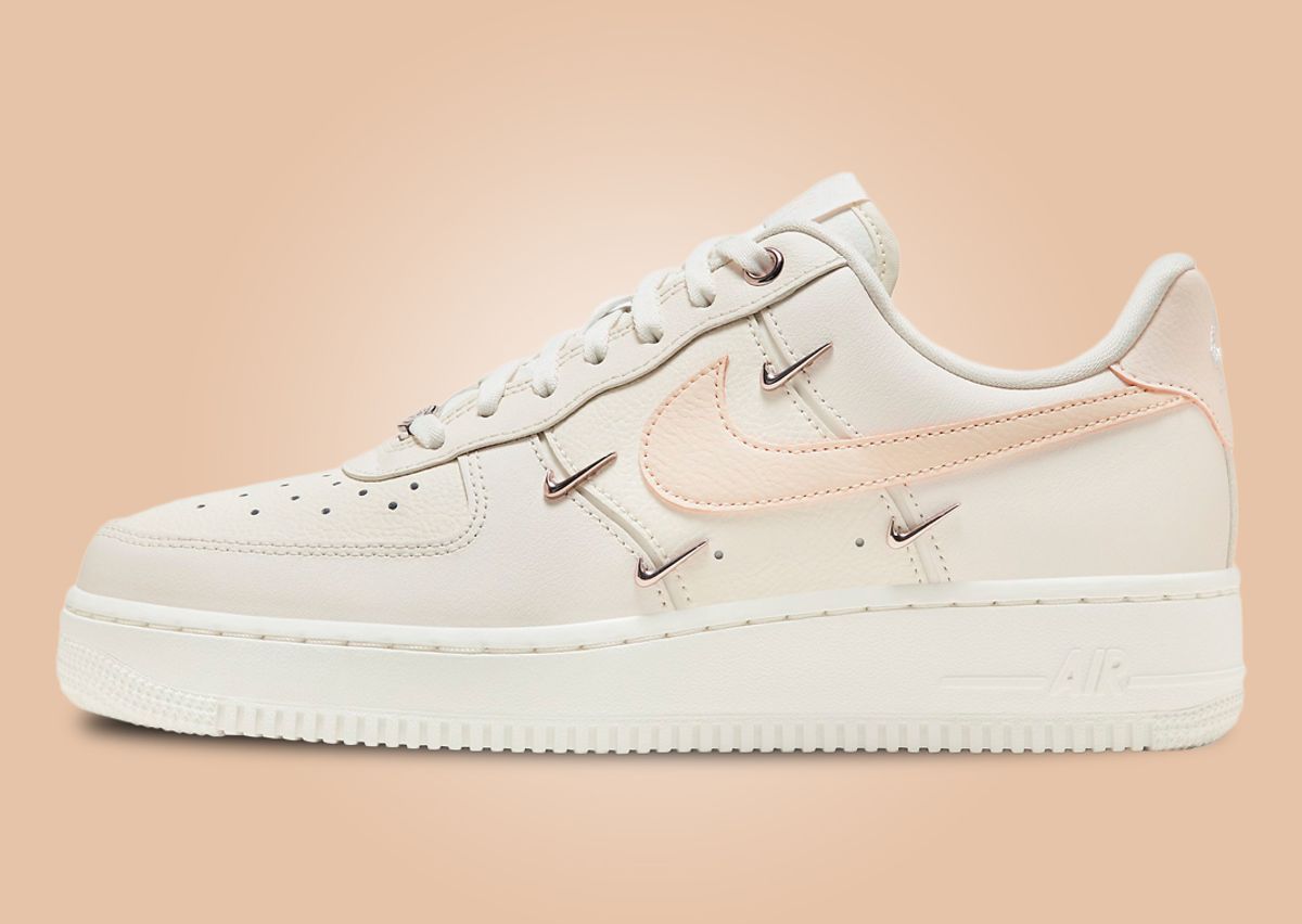 Nike Air Force 1 Low LX Metal Swooshes Sail Melon Tint (W) Lateral