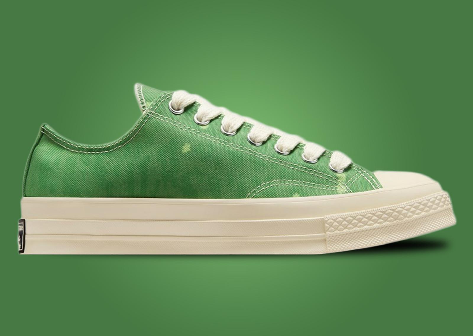 GOLF le FLEUR* x Converse Chuck 70 Ox Digital Leopard Green Lateral