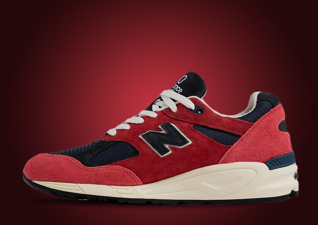 This New Balance 990v2 Made In USA By Teddy Santis Comes In A Red 